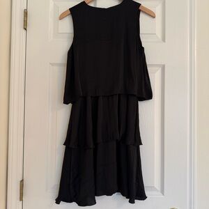 Size 0 Black cocktail dress, Tiered VINTAGE style by SAM EDELMAN